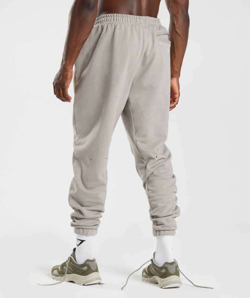 Men's Gymshark GS10 Year Jogger Light Grey | CA 3A018N